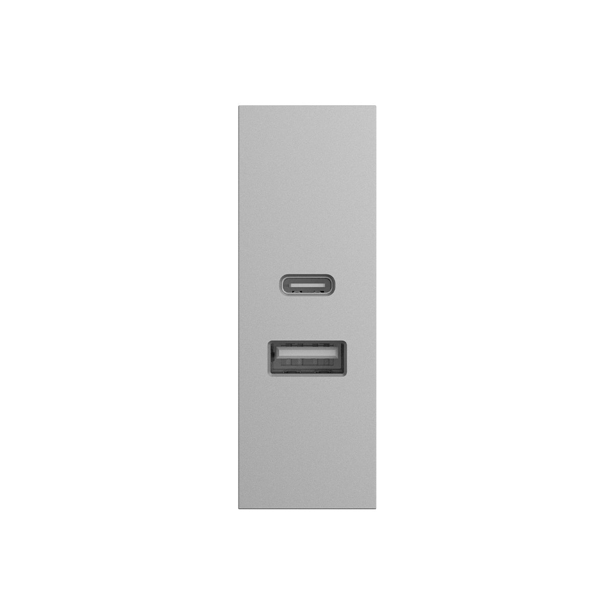 Ổ sạc USB Type C+A, 2.4A Size S