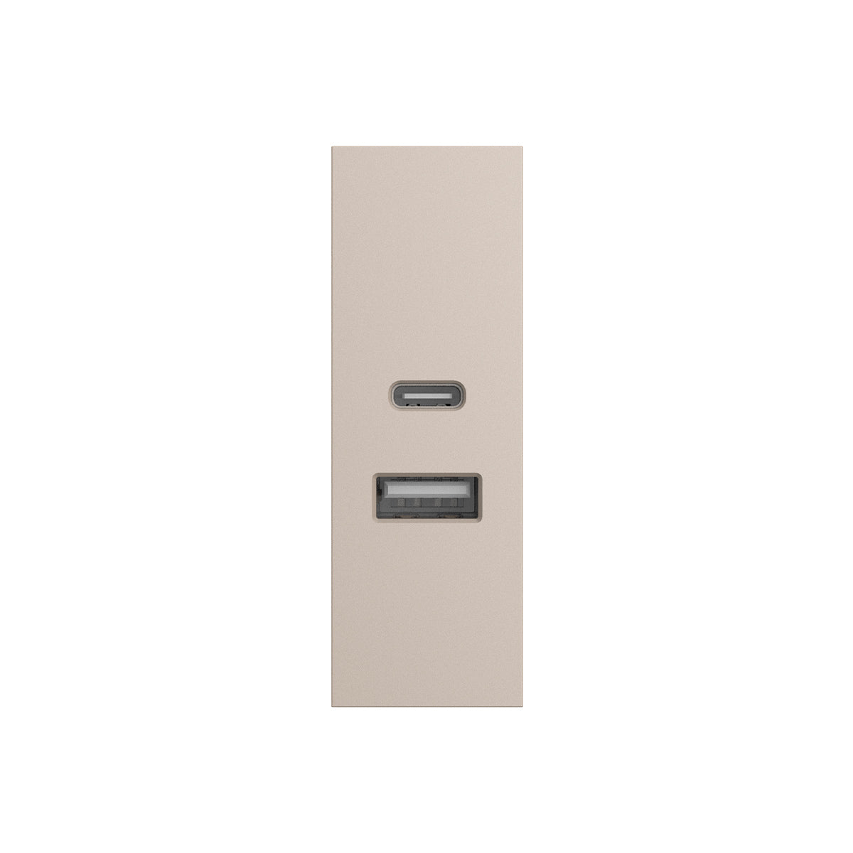 Ổ sạc USB Type C+A, 2.4A Size S