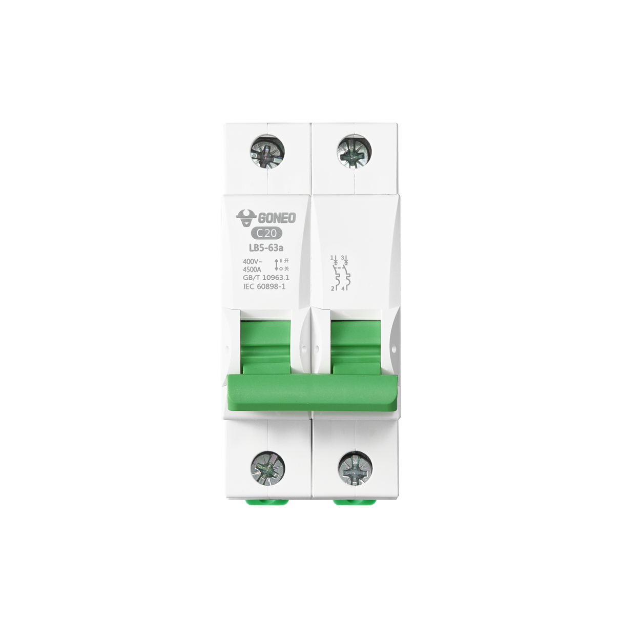 LB5-63aC20a MCB with Auxiliary