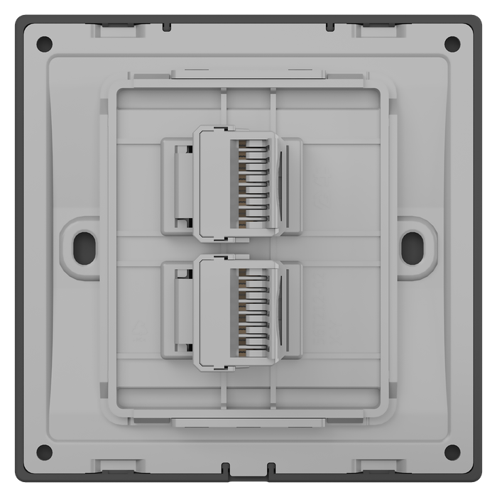 2-gang Computer Outlet (Cat6)
