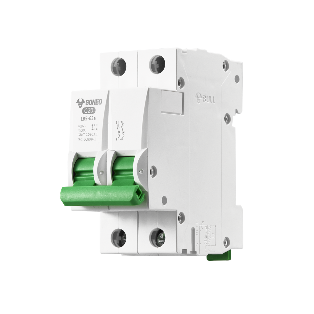 LB5-63aC20a MCB with Auxiliary