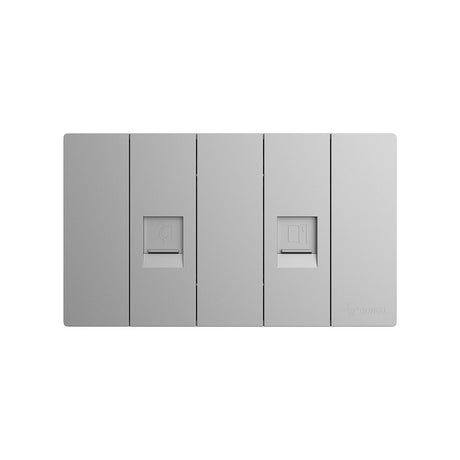Telephone & Computer Outlet Set