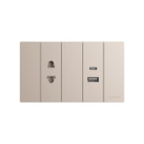 Bộ ổ cắm đa năng 1 cổng &amp; 2 cổng USB
