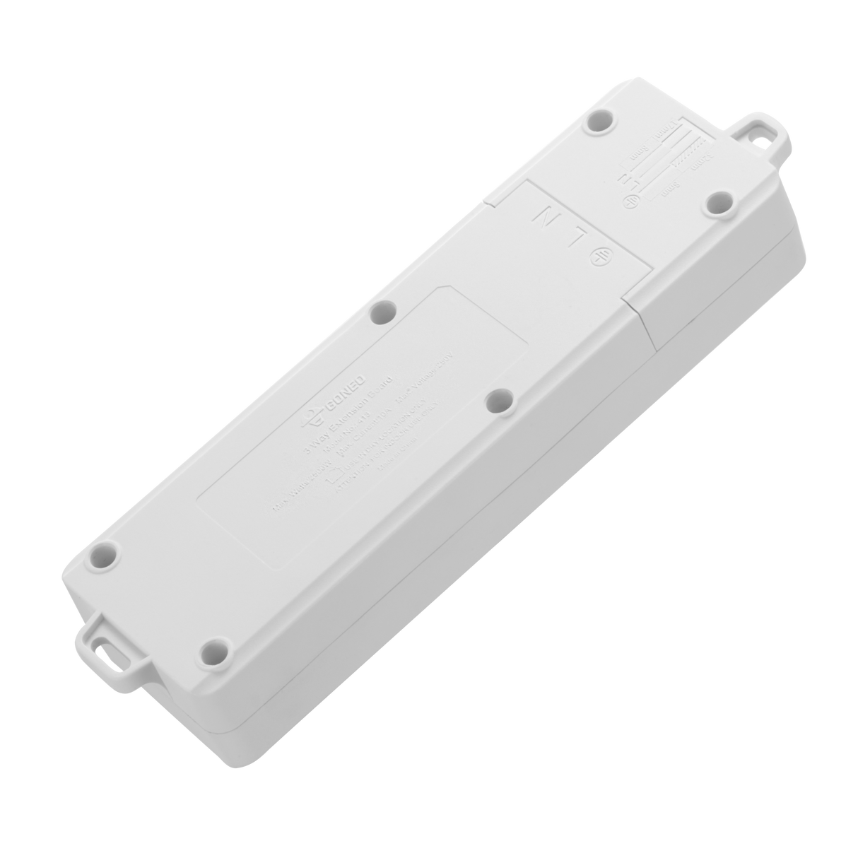 413 3-Outlet Multi-purpose Cordless Socket (No Switch)