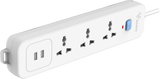 White Blister Pack Socket with USB