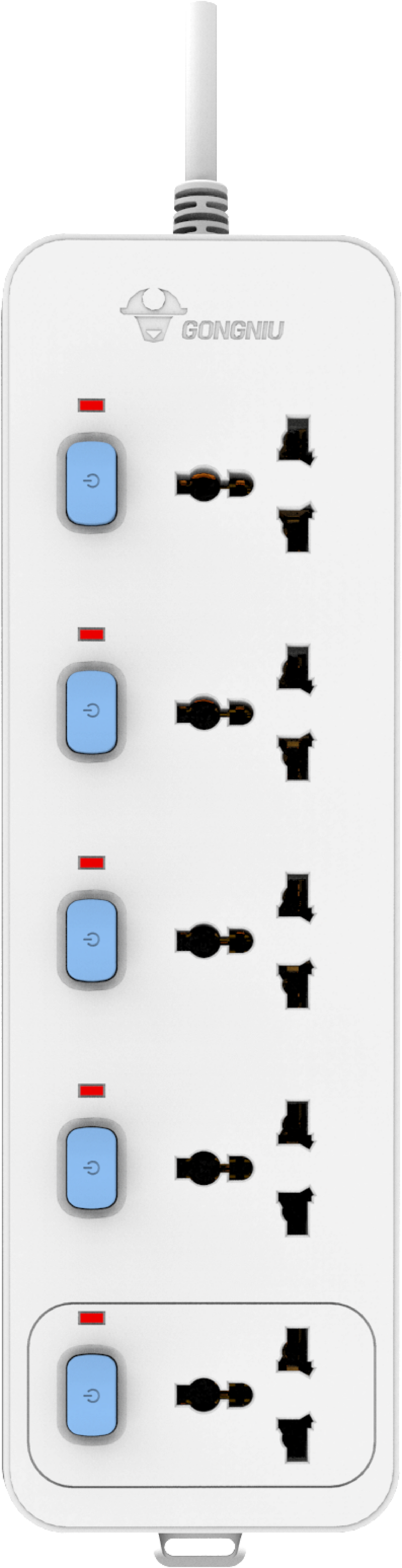 White Blister Pack Socket
