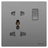 1-gang 1-Pole Switch + Universal Socket