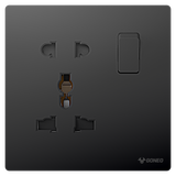 1-gang 1-Pole Switch + Universal Socket