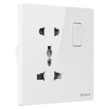1-gang 1-Pole Switch + Universal Socket