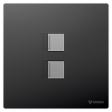 1-gang Telephone + Computer Outlet (Cat6)
