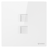 1-gang Telephone + Computer Outlet (Cat6)