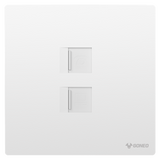 1-gang Telephone + Computer Outlet (Cat6)