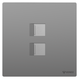 1-gang Telephone + Computer Outlet (Cat6)