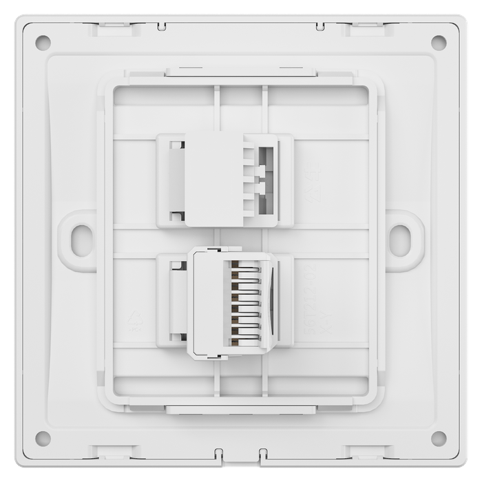 1-gang Telephone + Computer Outlet (Cat6)