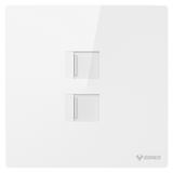 2-gang Computer Outlet (Cat6)