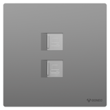2-gang Computer Outlet (Cat6)