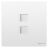 2-gang Computer Outlet (Cat6)