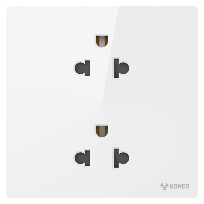 Ổ cắm đôi 3 chấu 16A