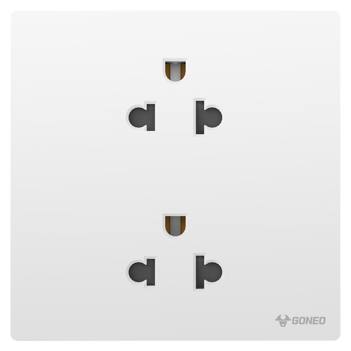 Ổ cắm đôi 3 chấu 16A